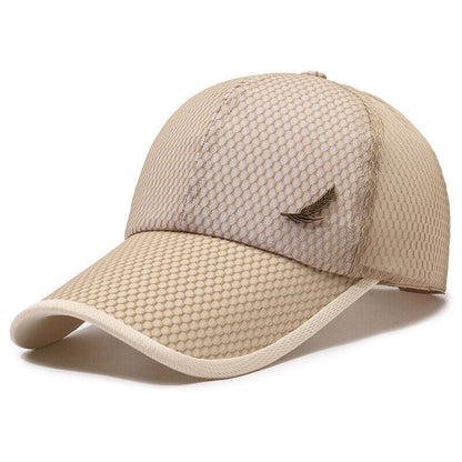 Sun Hat Adjustable Mesh Cap Quick Dry Baseball Cap Casual Summer Breathable