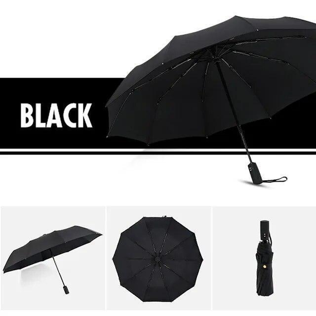 Strong Luxury Business Windproof Double Layer Resistant Umbrella Fully Automatic