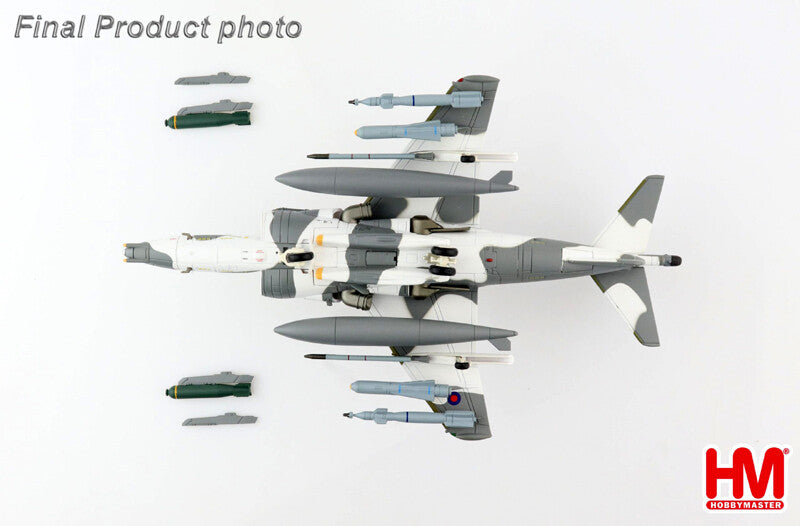 1/72 British Harrier Alloy Harrier Gr.7 Snow Eagle Training Fighter Model