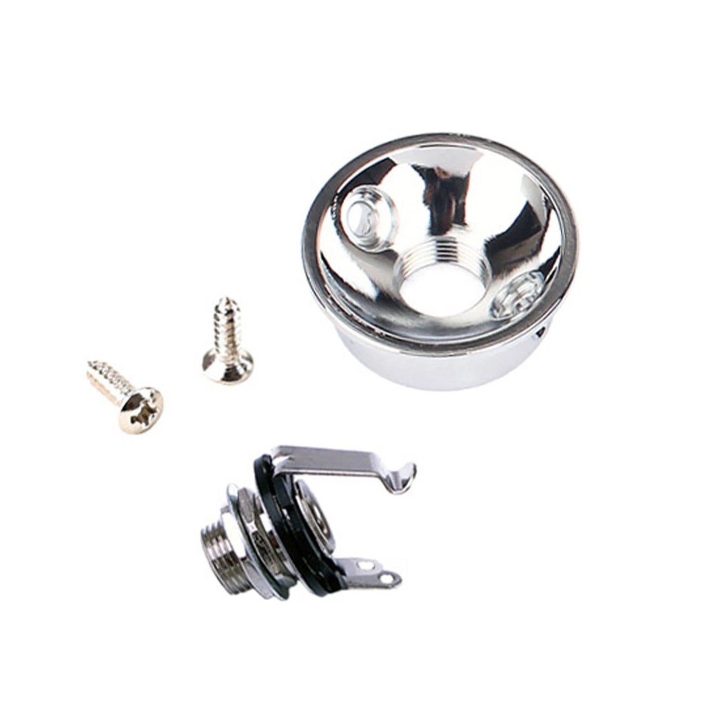 Socket Jack Plate Holder w/ 2 Screws For TL Electric Guitar Replacement Parts