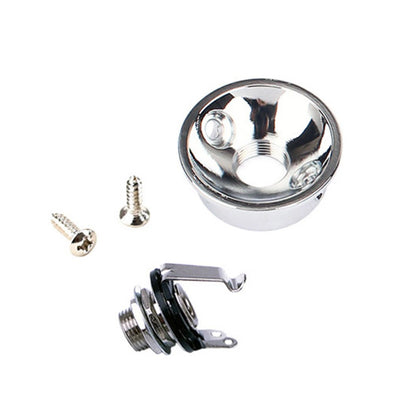 Socket Jack Plate Holder w/ 2 Screws For TL Electric Guitar Replacement Parts