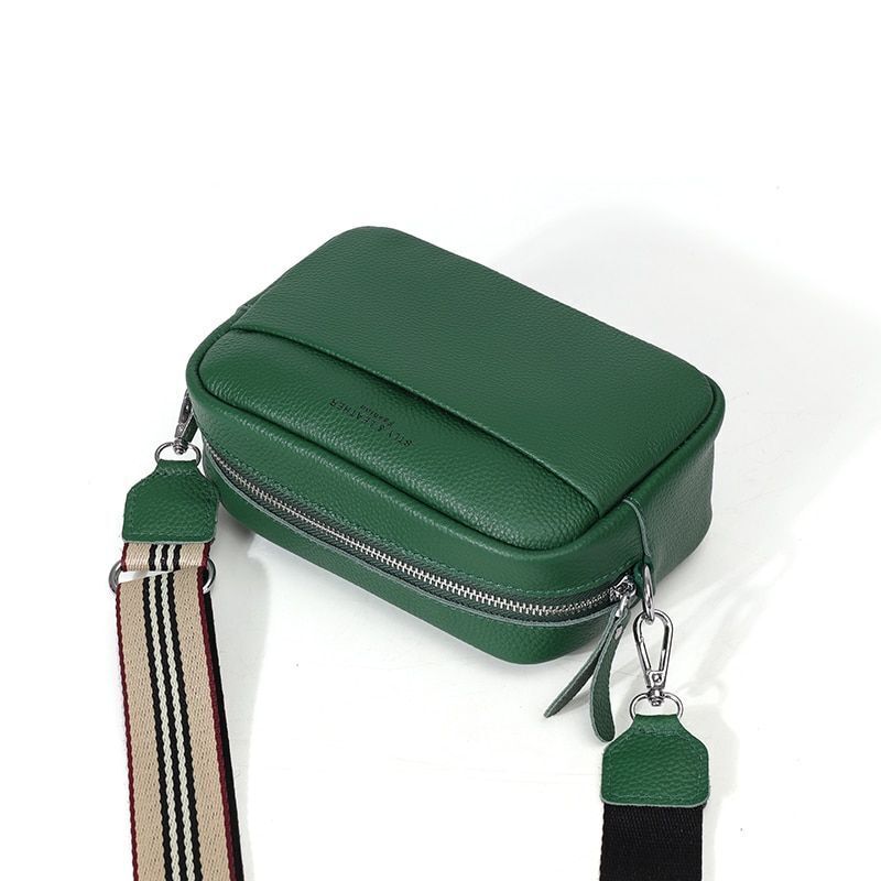 Vintage Crossbody Cowhide Cell Phone Shoulder Bag Genuine Leather Women Wallet