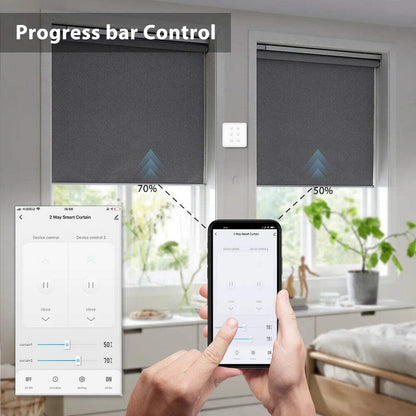 WiFi Double Curtain Switch EU Smart Blind Control