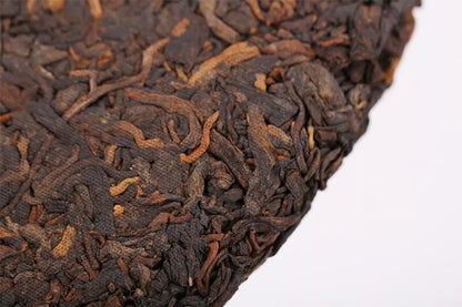 China Tea Pu'er Tea 2019 Mark No. 6071 Zhongcha Pu-erh Ripe Tea Puer Shu 357g