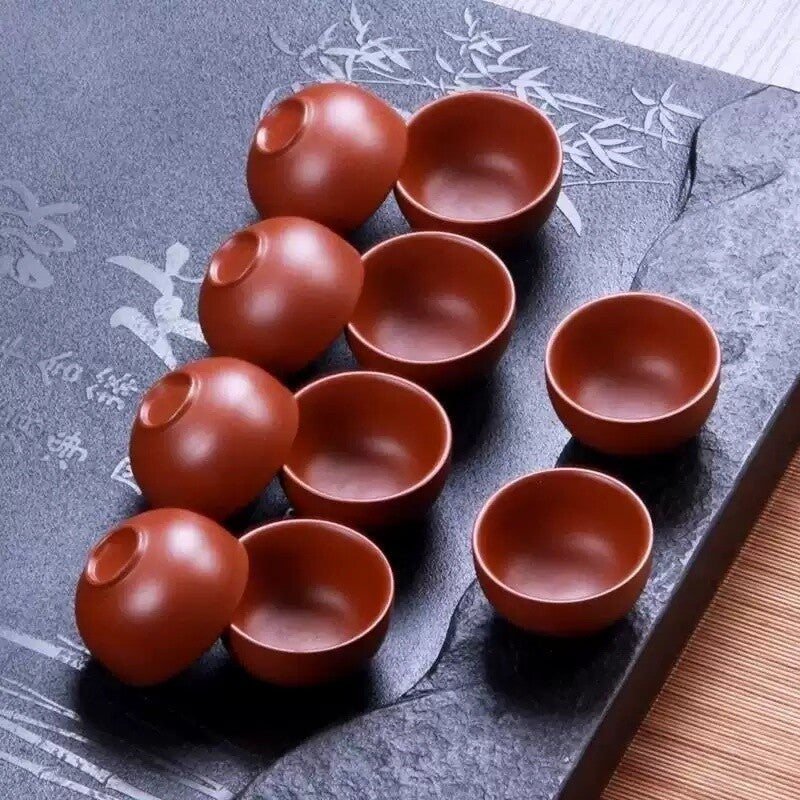 20ml Small Puer Tea Cup Zisha Purple Clay Kungfu Tea Cup Marked Cup Zisha Cups