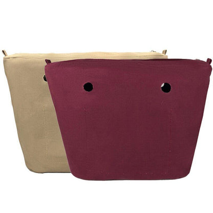 Waterproof Handbag Inner Lining Zipper Pocket Silicone Purse Canvas Accessories