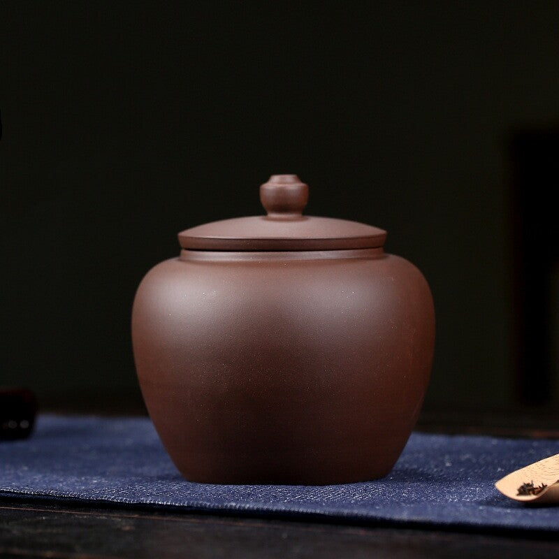 Purple Clay Tea Canister Airtight Tea Storage Container Tea Caddy Moisture-proof