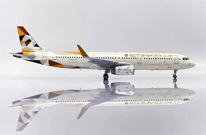 JC Wings Etihad AIRWAYS for Airbus A321 A6-AEJ 1:200 Aircraft Pre-built Model