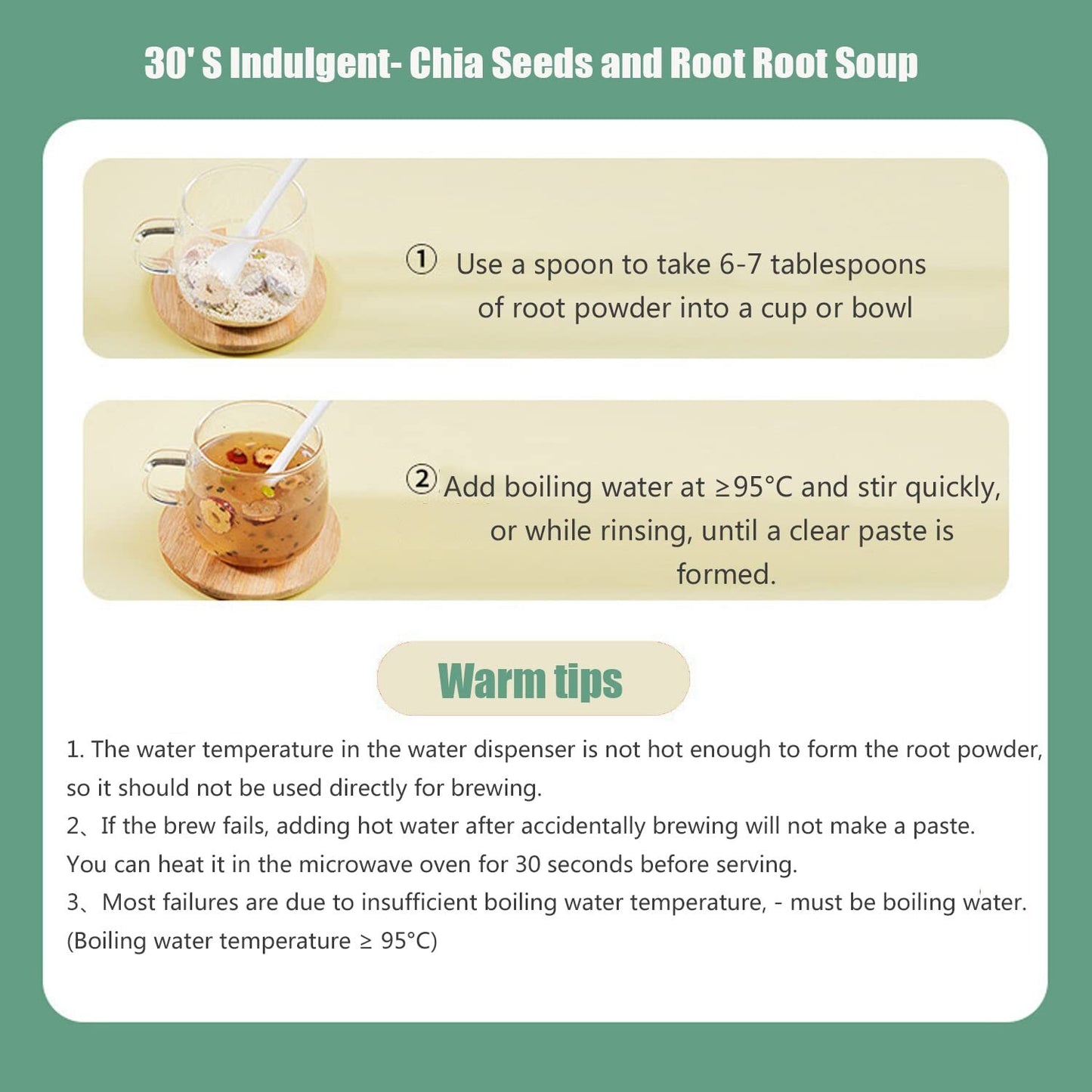 Rose Chia Seeds & Nuts Lotus Root Soup,Chinese Lotus Root Soup Powder 500g
