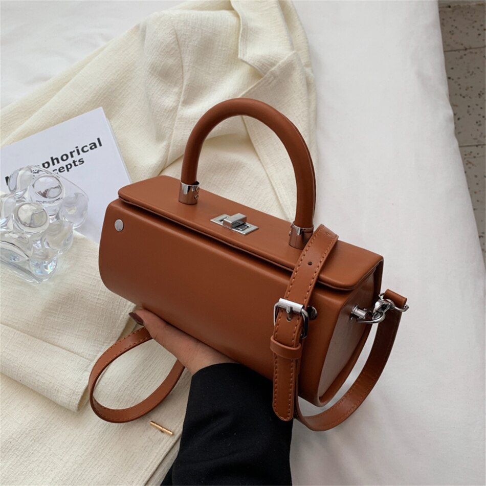 Small Synthetic Leather Bag Shoulder Crossbody Summer Handbag 20*10*10.5 CM Hasp