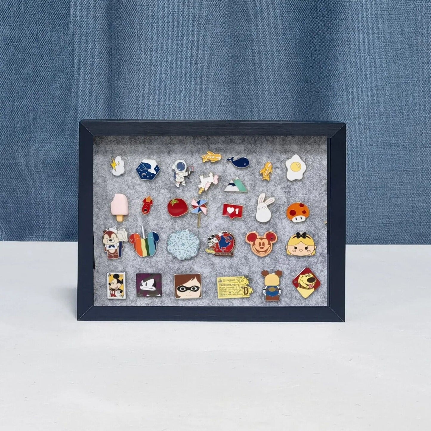 Jewelry Storage Box 2 In 1 Medal Display Frame Brooch Pins Coins Gems Organizers