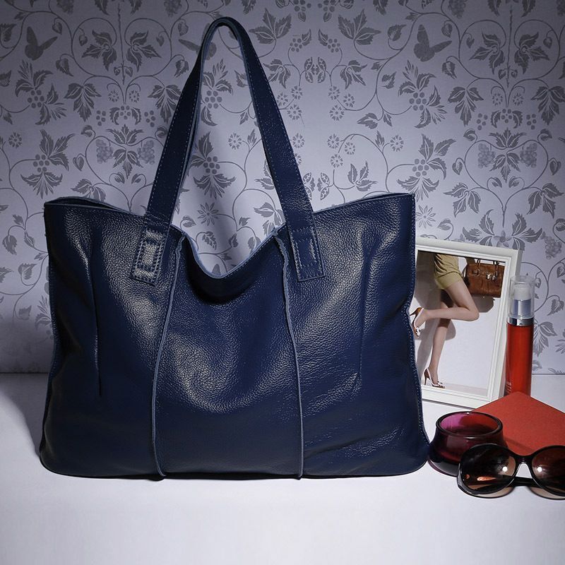 Genuine Leather Bag Women Leather Handbags Women Tote Bags Shoulder Bag