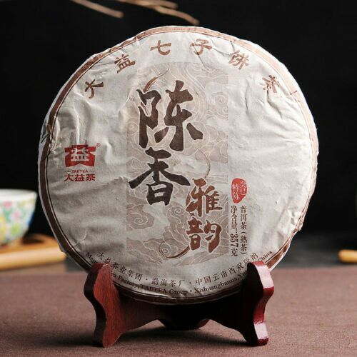 2015 Aged Aroma Menghai Dayi TAETEA Pu'er Puerh Tea Cake Ripe Puer Tea 357g -