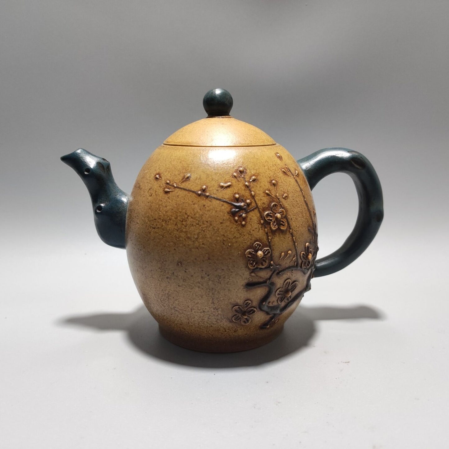 Vintage China Yixing Purple Clay Teapot Zisha Ceremony Fine Plum Blossom Teaware