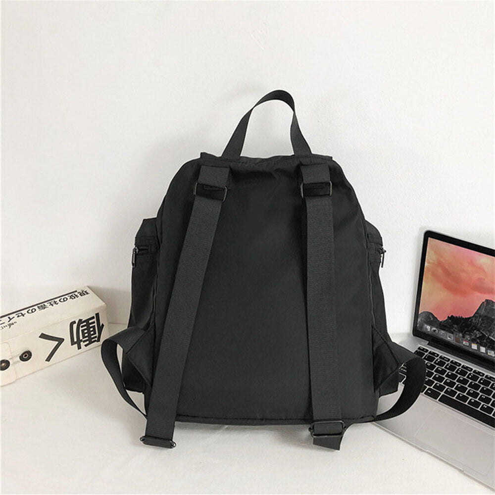 Shoulder Bag Waterproof Nylon Unisex Bag Couple Black Backpacks Harajuku Simple