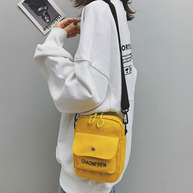 Women Ladies Shoulder Crossbody Bag Canvas Messenger Handbags Bags Men Fashion