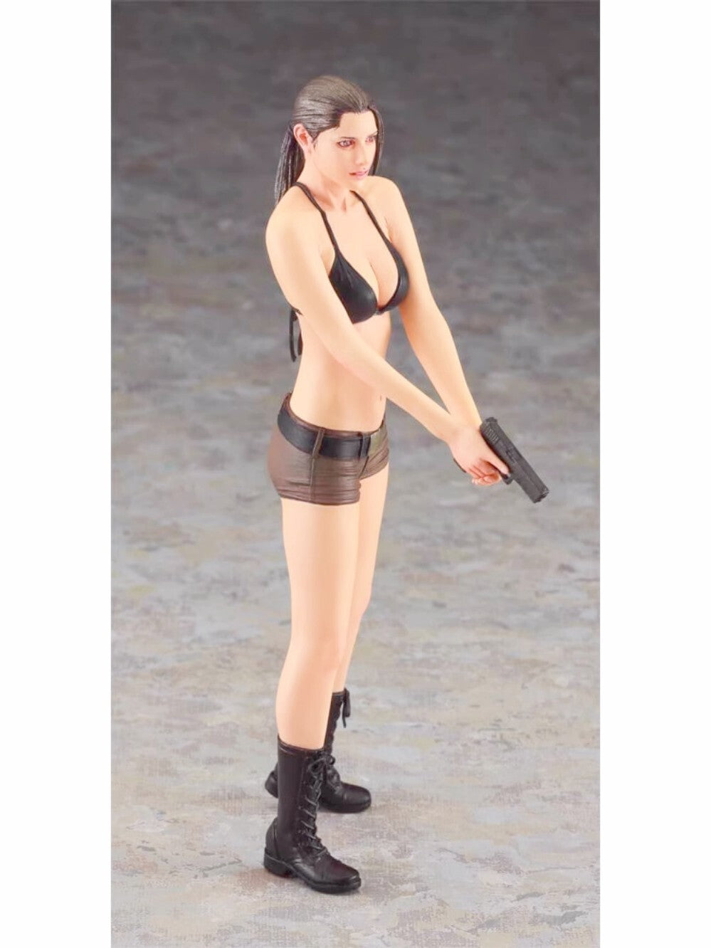 1/12 resin figure model kit Sexy Beauty Gunner Unassembled Unpainted