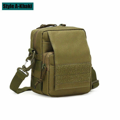 Tactical Pouch Shoulder Waist Bag Waterproof Nylon Multifunction Hunting Travel