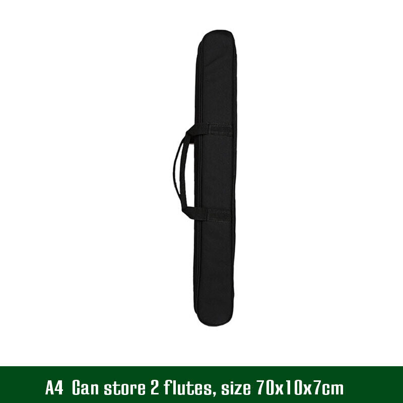 Portable Flute Bag Backpack Canvas Flute Storage Case Instrument Accessories