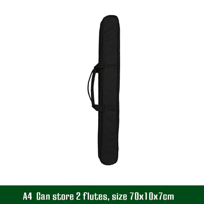 Portable Flute Bag Backpack Canvas Flute Storage Case Instrument Accessories