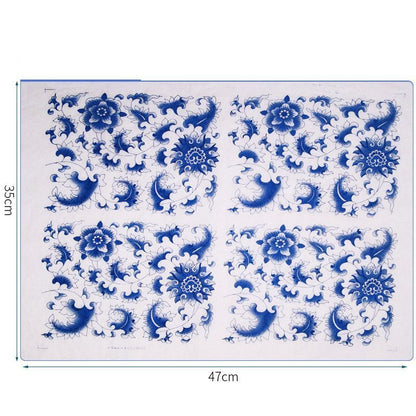 Ceramic Clay Transfer Paper Underglaze Colored Flower Decal Pottery Tool 47x35cm
