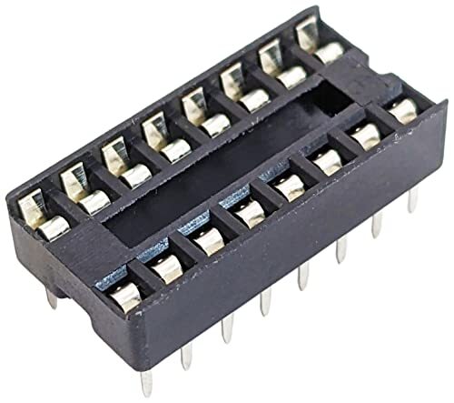100 Pack 16 Pin Solder Tail Low Profile DIP IC Socket,0.79"x0.39"x0.15"