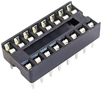 100 Pack 16 Pin Solder Tail Low Profile DIP IC Socket,0.79"x0.39"x0.15"