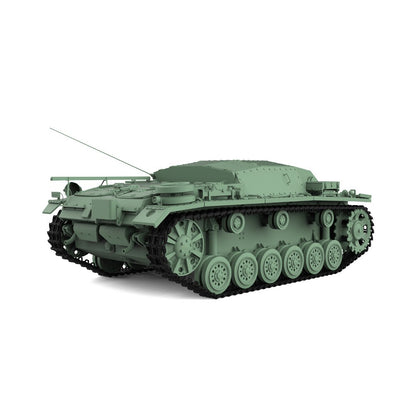 SSMODEL SS87718 1/87 HO Scale Railway Military Model Kit StuG.III Ausf.B