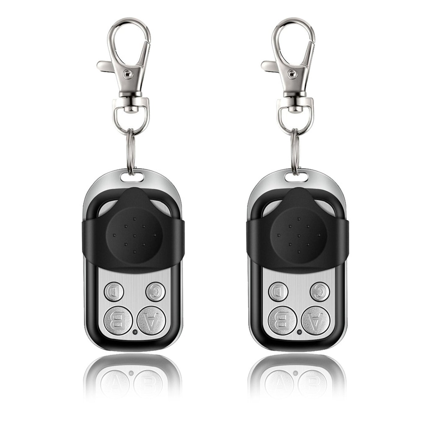 2Pcs 4-Button Selflearning Remote Control Gate Garage Opener Wireless Control/