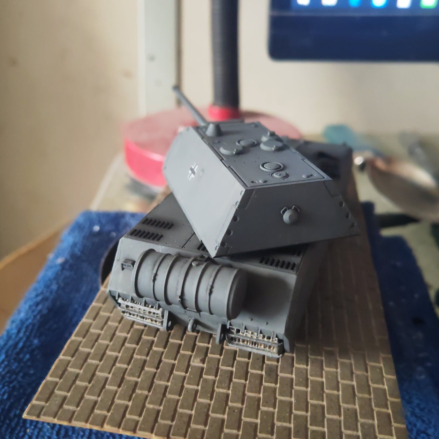 3D Printed 1/72 German Mouse Tank Finished Product