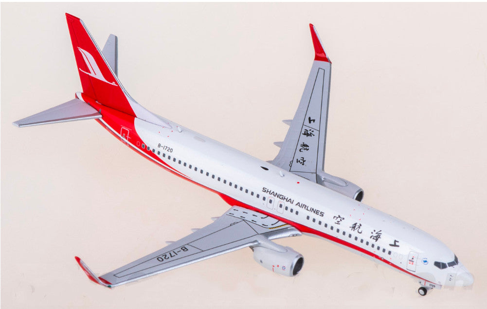 1:400 AeroPolaris Shanghai Airlines Boeing 737-800 B-1720 Airplane Diecast Model
