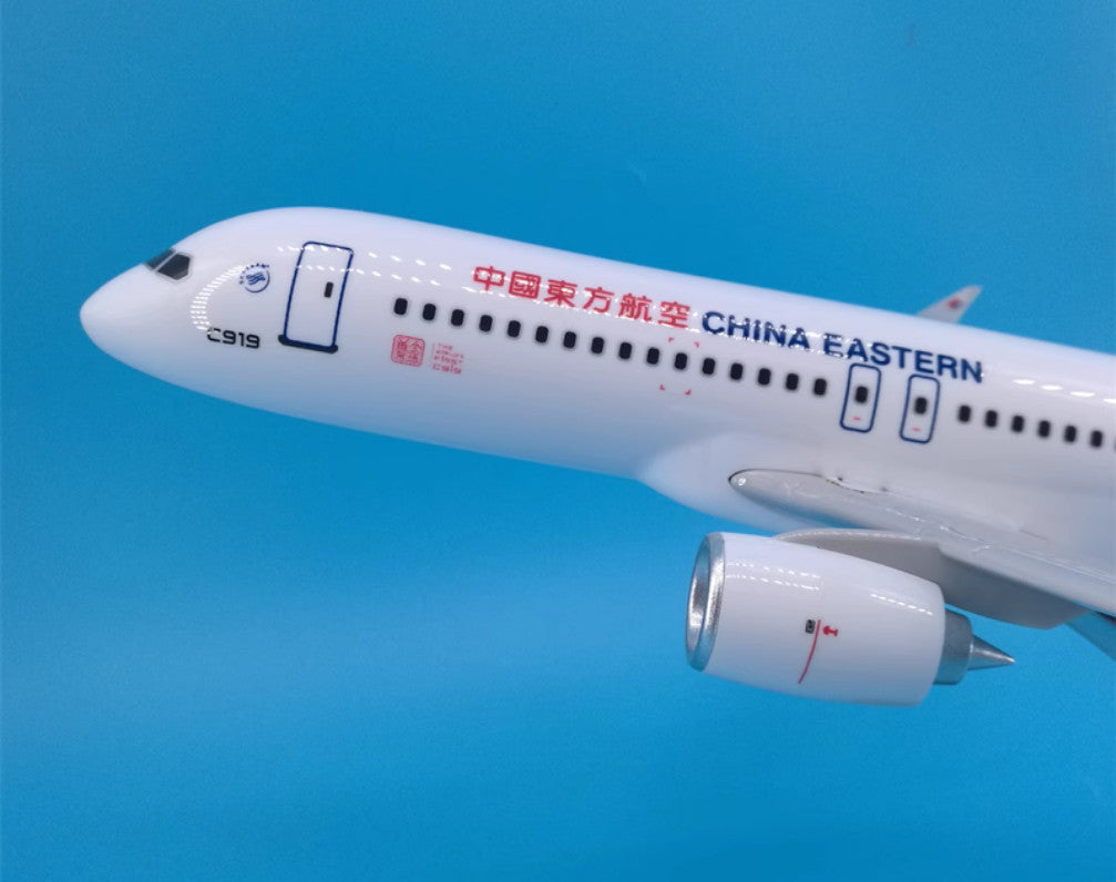 38CM CHINA EASTERN COMAC C919 B-919A Passenger Airplane Resin Aircraft Model