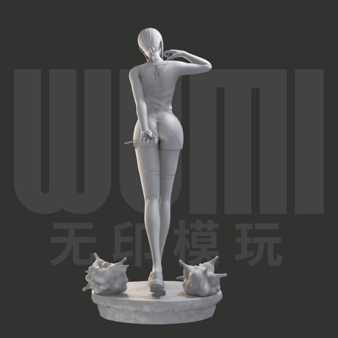 1/24 resin figures model Shirt Explosion Girl Unassembled Unpainted