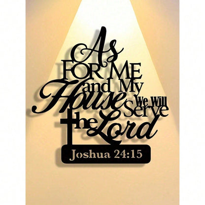 Metal Christian Wall Art Scripture Verse Waterproof Religious Home Decor Gift