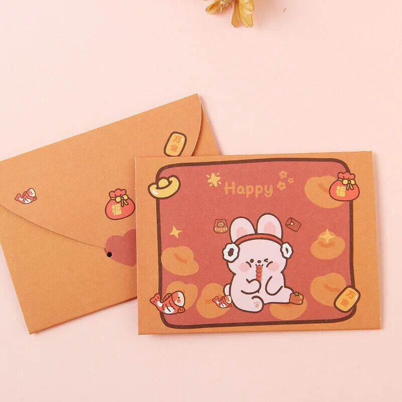 Greetings Card 50Pcs Cartoon Ins Student DIY Tanabata Teachers Day Wish Postcard
