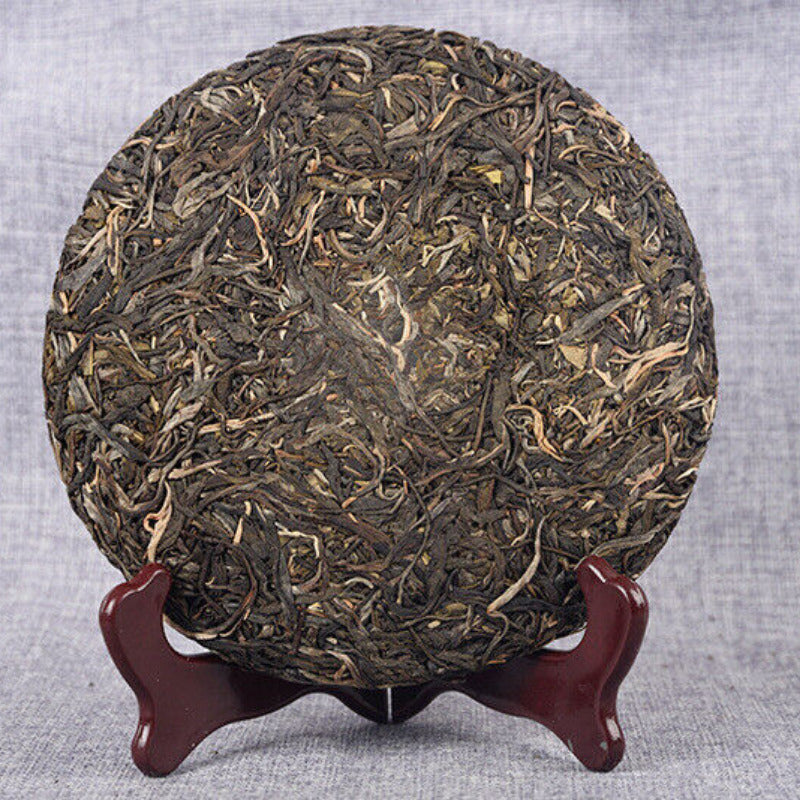 357g Yunnan Cake Tea Beneficial Health Tea Organic GreenYiwu Spring Tea-