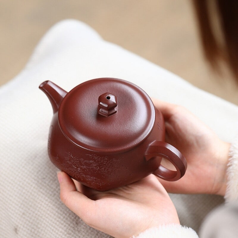 Chinese Tea Pot Original Ore Real Yixing Zisha Purple Clay Master Pot Marked New