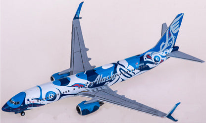 1:400 Geminijets Alaska Airlines B737-800 Passenger Airplane Diecast Model