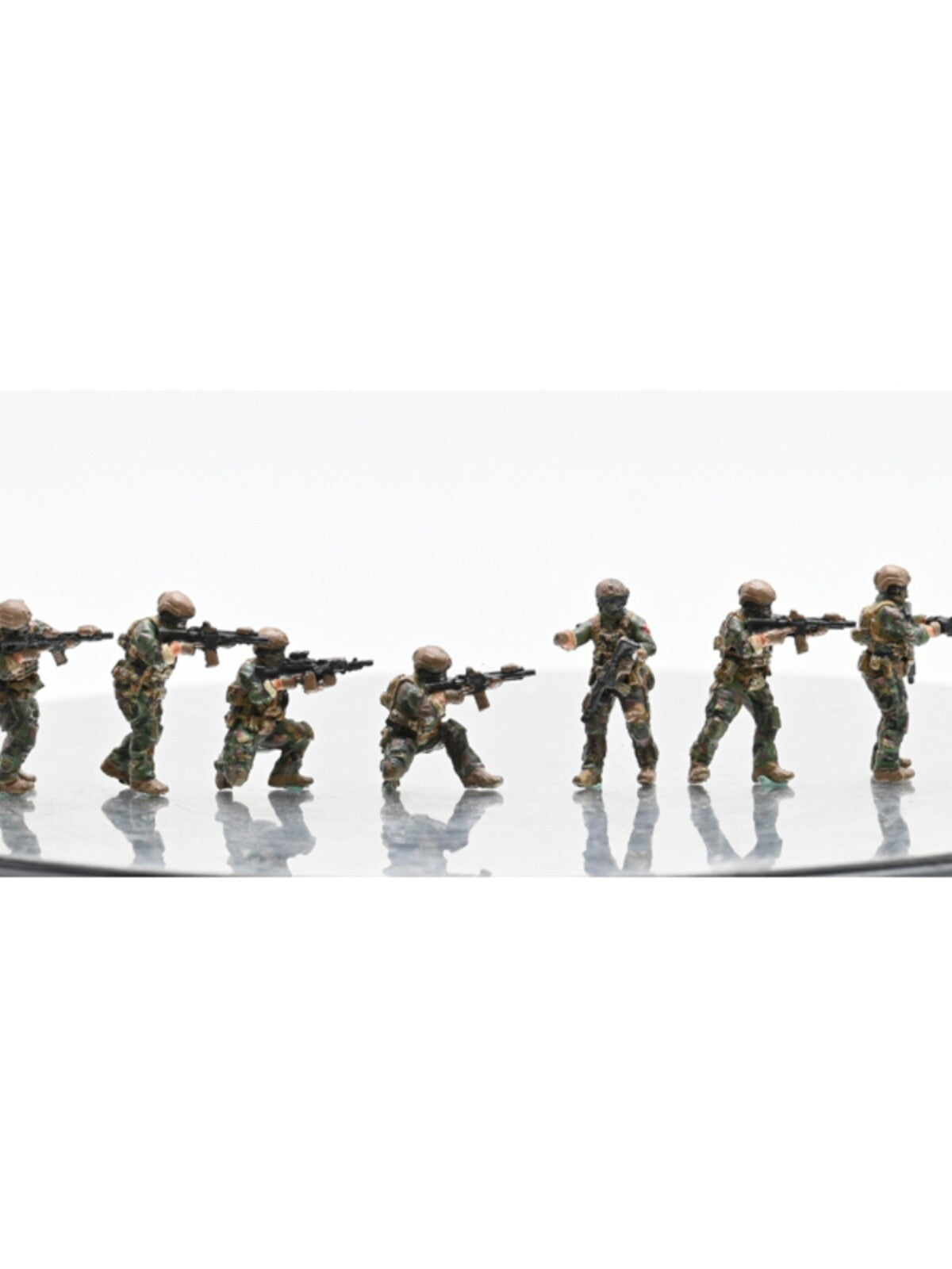 1/72 USA Modern Special Soldier 7member Team Model Figure Painted for Mini Scene