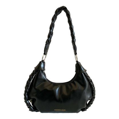 Retro Shoulder Bag Leather Handbags Crossbody Bags Armpit Purse 27*7*13 CM 1PC