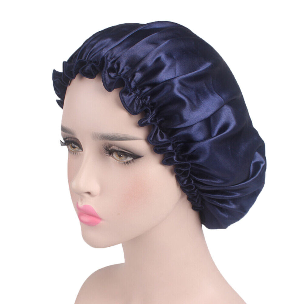 Lady Satin Sleep Hat Hair Care Adjustable Chemo Caps Bonnet Turban Hat Headwraps