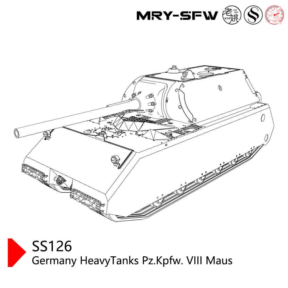 SSMODEL SS144126 1/144 Military Model Kit Germany Heavy Tanks Pz.Kpfw. VIII Maus