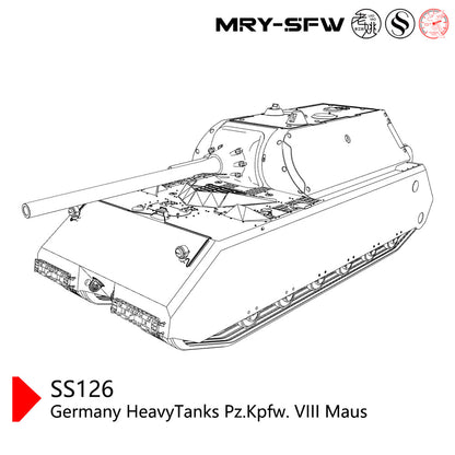 SSMODEL SS144126 1/144 Military Model Kit Germany Heavy Tanks Pz.Kpfw. VIII Maus
