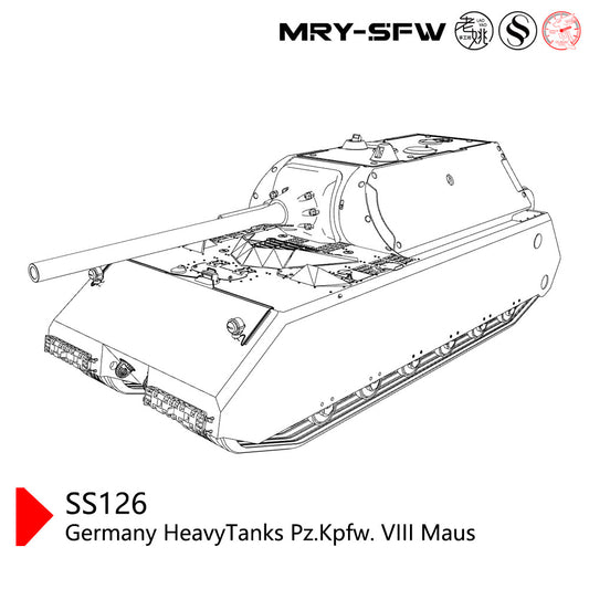 SSMODEL SS144126 1/144 Military Model Kit Germany Heavy Tanks Pz.Kpfw. VIII Maus