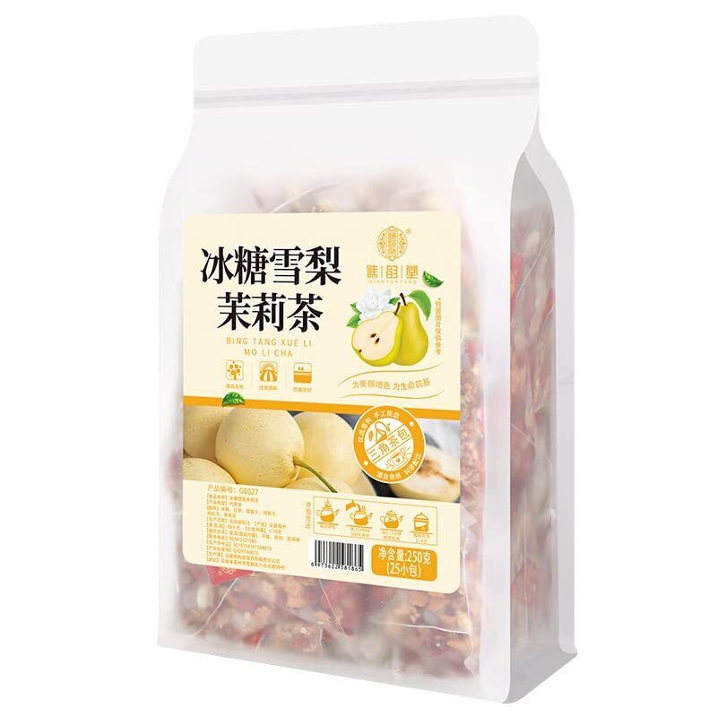 Fruit Tea Rock Sugar Snow Pear Jasmine Tea XUE LI MO LI CHA 250g (10gx25 packs)