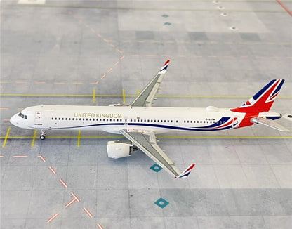 PandaModel British Air Force for Airbus A321neo G-XATW 1/400 DIECAST plane Model
