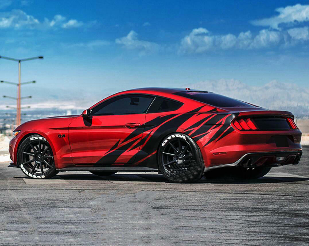 Graphic Vinyl Stripe Side Door Car Sticker Side Decal Kit For All models Custom