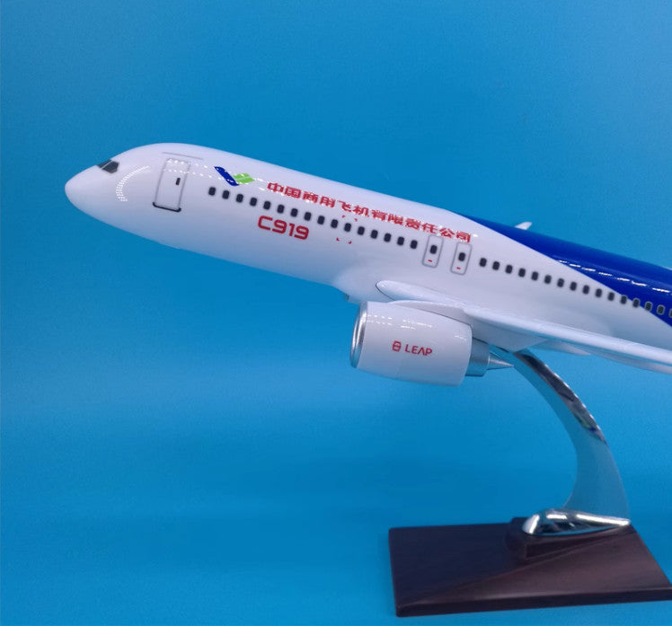 47CM CHINA COMAC C919 B-001F Commercial Airplane Resin Aircrarft Plane Model