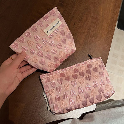 Cosmetic Bag Canvas Washing Traveling Make Up Storage Purses 12*19*3/14*16*6 CM