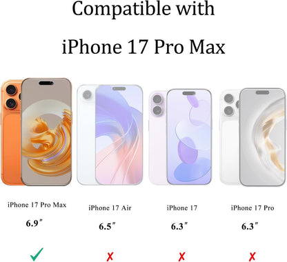 2 Pack Privacy Screen Protector for Iphone 17 Pro Max 6.9-Inch anti Spy Private